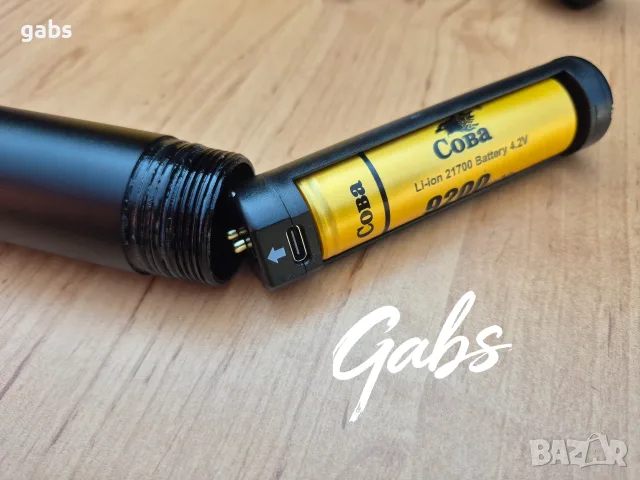 Водолазен LED фенер COBA -D505 с яркост 1000 lm за дълбочина до 300м, снимка 5 - Екипировка - 55388370