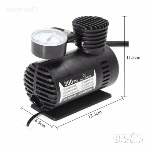 Високоскоростен компресор за помпане на гуми AUTO PUMP1, снимка 2 - Компресори - 54404626