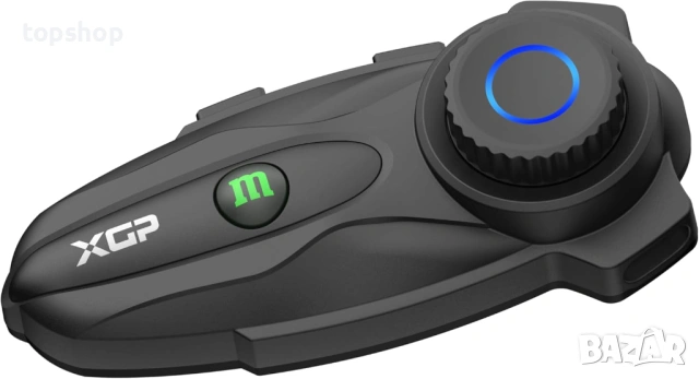 Чисто нов Мото Интерком XGP X10 – MESH 3.0 до 10 моториста / 3км Обхват / Bluetooth 5.3 Qualcomm  