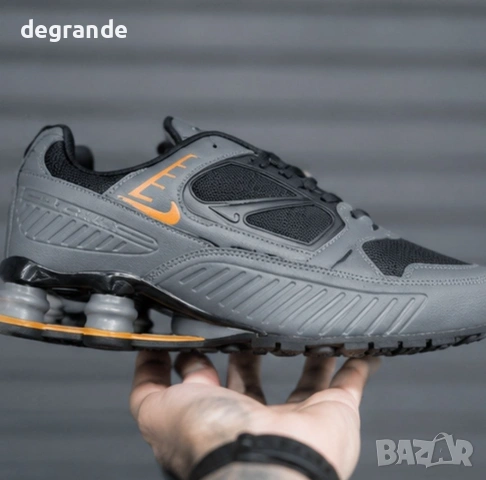 👟Nike Shox Enigma-Цвят Сиво и Оранджево  40 41 42 43 44 45 