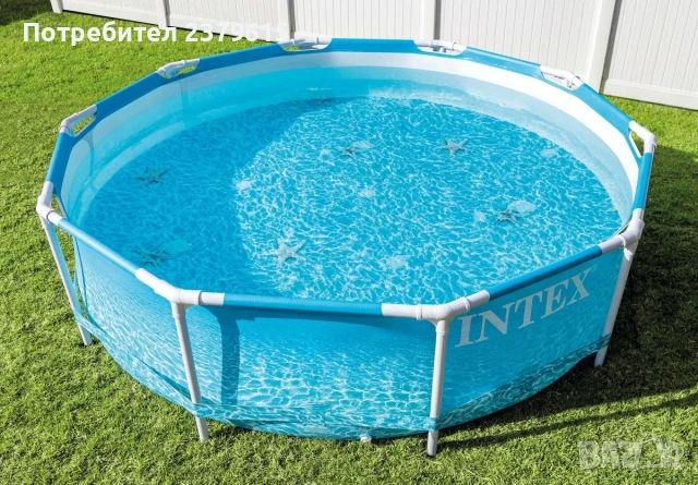 Басейн-стоманена рамка Intex, снимка 5 - Басейни и аксесоари - 55014275
