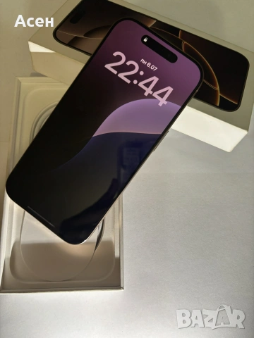 iPhone 16 Pro 128GB Desert Titanium , Чисто нов , ТЕЛЕФОНЪТ Е ЗАКЛЮЧЕН КЪМ АМЕРИКАНСКИ ОПЕРАТОР!, снимка 3 - Apple iPhone - 55181603