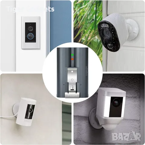 Комплект 2 батерии 6040mAh 3.65V за Ring Video Doorbell и Stick Up Cam V4, снимка 3 - Батерии, зарядни - 55594893