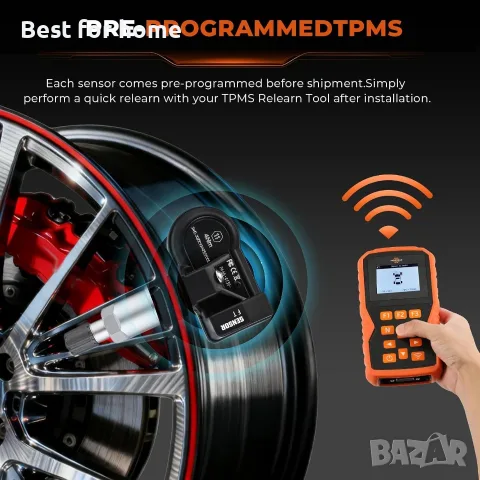 Многопротоколни TPMS сензори за налягане в гумите, подходящи за Ford всички модели - 4 бр., снимка 4 - Аксесоари и консумативи - 55602969
