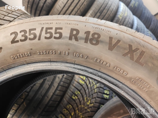 4бр.летни гуми 235/55/18 Continental, снимка 3 - Гуми и джанти - 54198644