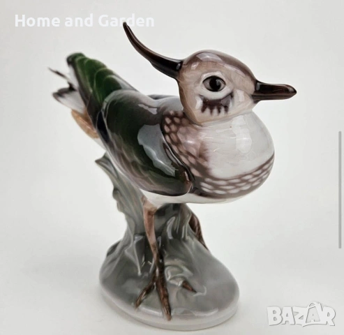 Bing & Grøndahl Royal Copenhagen Чибис circa 1980 г. Дания порцелан фигура, снимка 9 - Антикварни и старинни предмети - 54025940