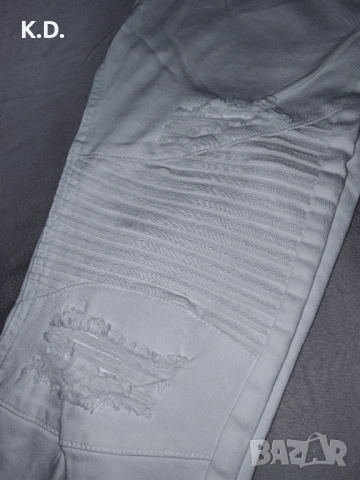 Мъжки бели дънки H&M , снимка 6 - Дънки - 54383687