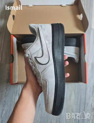 Nike Air Force 1 Low “Suede/Light Smoke Grey”, снимка 4 - Маратонки - 55620433