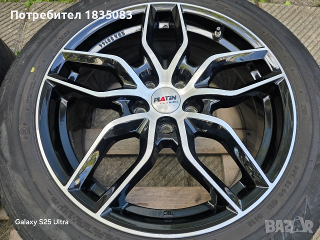 Лети джанти 18ки 5х114.3 Anzio + летни гуми 225/55/18 Bridgestone, снимка 7 - Гуми и джанти - 54420547