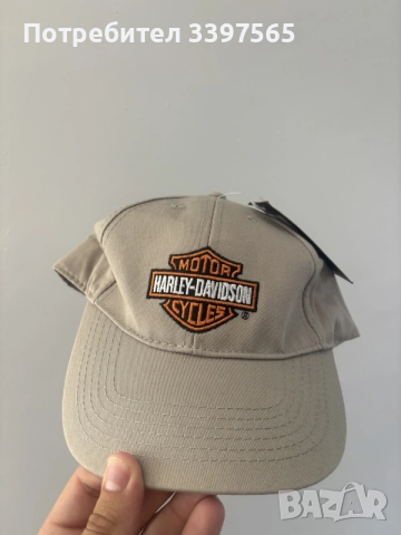 Оригинална шапка Harley Davidson бежова - чисто нова с етикет, снимка 2 - Шапки - 55249317