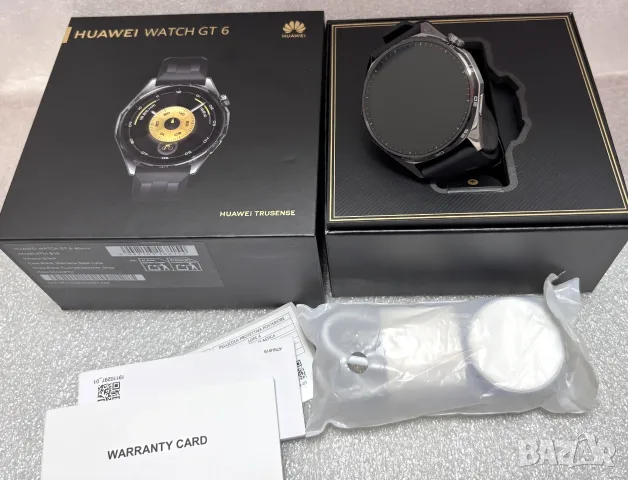 КАТО НОВ! Смарт часовник HUAWEI WATCH GT 6 Black ATM-B19, 46 мм., GPS, ПУЛСОМЕР, SP, снимка 7 - Смарт часовници - 55475088