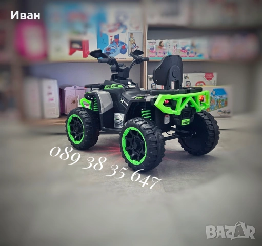 ПРОМОЦИЯ ДО 30.04!НОВО!Акумулаторно бъги Speed GREEN с 4x4,12V батерия,дистанционно, снимка 6 - Други - 54170405