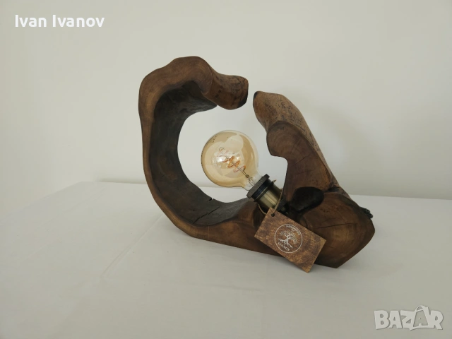 Ръчно изработени лампи от дърво., снимка 12 - Декорация за дома - 54498453