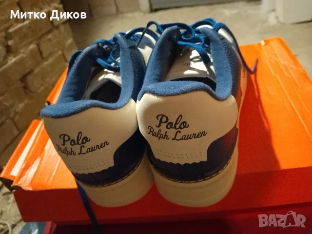 Polo Ralph Lauren BLAU LEATHER-MASTERS CRT-SK-LTL - JUNGEN UK 8 US 9 №42 стел. 27см ест..кожа марат., снимка 6 - Маратонки - 55605082