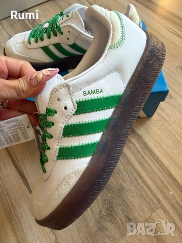  Оригинални нови кожени кецове Adidas Sambae ! 39,40 н, снимка 6 - Кецове - 54723206