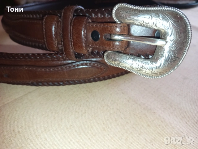 Нов Универсален Колан Изцяло от Естествена Кожа 125см., снимка 4 - Колани - 54397390