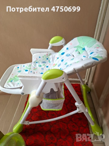 15.	Детско столче за хранене „Cangaroo - Mint“ , снимка 5 - Столчета за хранене - 54502377