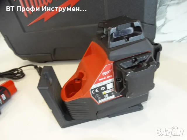 Резервиран Milwaukee M12 3PL - 3D зелен лазерен нивелир, снимка 4 - Измервателни инструменти - 55671237