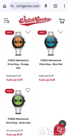 Forzo Drive King mechanical chronograph by Geckota, фул сет разменям, снимка 11 - Мъжки - 54915264