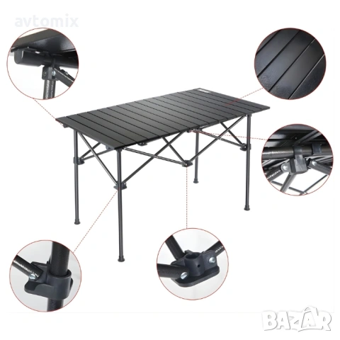 Сгъваема маса за къмпинг 95x55см, снимка 3 - Аксесоари и консумативи - 54349824