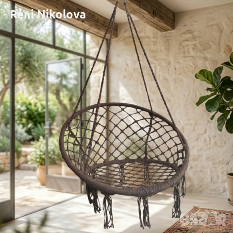 Висяща градинска люлка, снимка 4 - Градински мебели, декорация  - 54235769