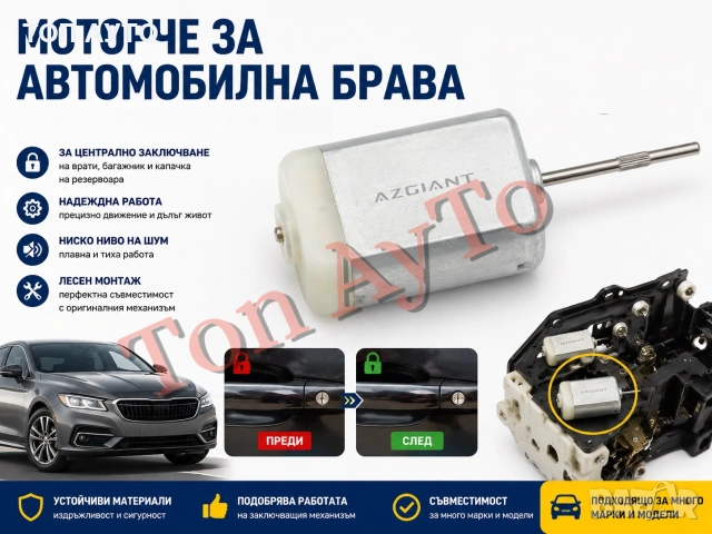 Моторче за Автомобилна Брава 12V DC Резервен Мотор за Централно Заключване Актуатор