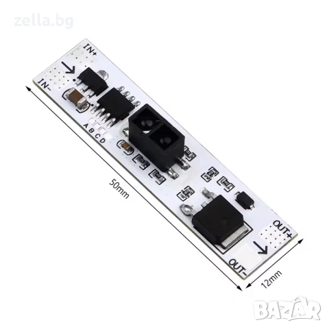 Безконтактен сензорен ключ с димер за LED осветление 12V/24V – за кухня, баня и мебели 10166, снимка 5 - Друга електроника - 54659668