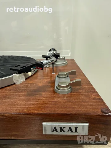 🔈Винтидж полуавтоматичен грамофон с ремъчно задвижване Akai AP-100C🔈, снимка 4 - Грамофони - 55452922
