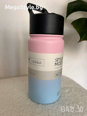 Simple modern Бутилка за вода от неръждаема стомана 425ml, снимка 2 - Други - 55163095