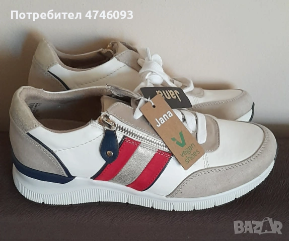 Нови дамски сникърси Jana (Vegan Shoes) – Размер 38