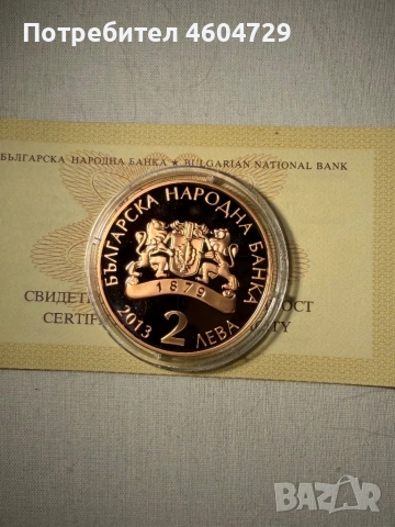 2 лева 2013 З. Бояджиев, снимка 2 - Нумизматика и бонистика - 54659752