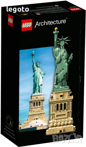 НОВО ЛЕГО 21042 АРХИТЕКТУРА - Статуята на свободата  LEGO 21042 Architecture Statue of Liberty 21042, снимка 4 - Конструктори - 55108515