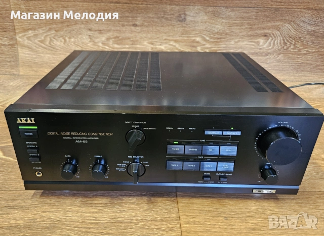 Усилвател Akai AM-65 Digital Integrated Amplifier Две по 150 вата – Колекционерско състояние! 🔥, снимка 2 - Ресийвъри, усилватели, смесителни пултове - 55086332
