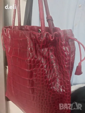 FURLA и Max Mara Original 100% Кожа Страхотна чанта, снимка 2 - Чанти - 55236125