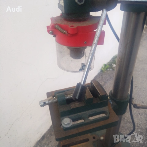 Настолна бормашина мощност  400W / 1400 об.мин Комплект с менгеме.  Матка: KING CRAFT KTB 400, снимка 9 - Бормашини - 54767495