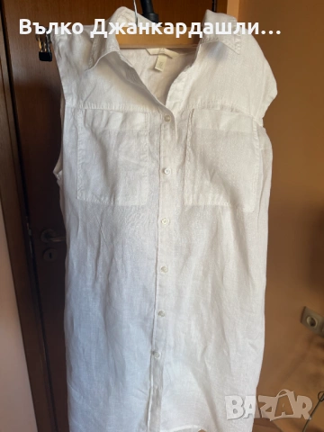 Ленени туники H&M черна и бяла, размер XS/S, снимка 13 - Туники - 54905297