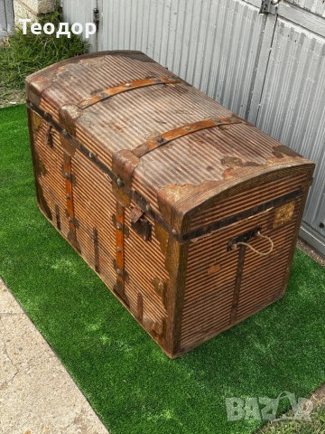 Автентичен сандък, снимка 2 - Антикварни и старинни предмети - 54226458