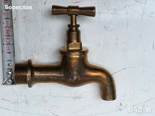 Месингова канелка от старите, снимка 2 - ВИК - 55607244