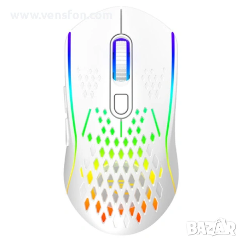 Безжична геймърска мишка Proove Buzz, RGB, 800DPI - 4800DPI, бяла WMBU00022402