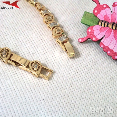 Гривна с 14К златно покритие 234872, снимка 2 - Гривни - 54146688