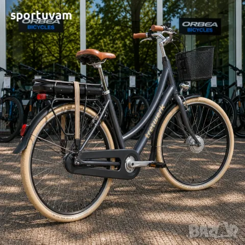 НОВ Електрически Велосипед Tretwerk Aurora E-Bike Black - БЕЗПЛАТНА ДОСТАВКА, снимка 3 - Велосипеди - 55388959
