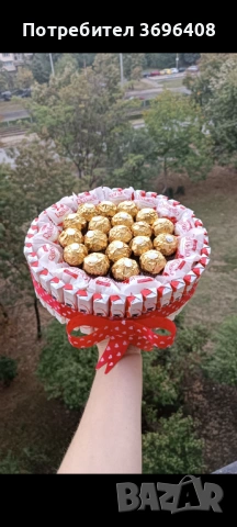 Букети от цветя и бомбони , снимка 4 - Надомна работа - 53967119