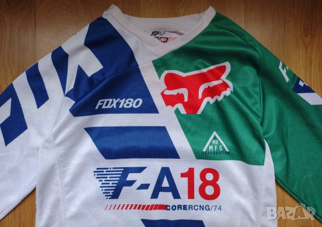 Fox Racing 180 Sayak - Moto Jersey Мото крос, снимка 4 - Аксесоари и консумативи - 55156239