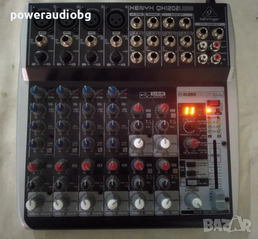 Смесителен пулт  с ефект Behringer XENYX QX1202USB, снимка 4 - Ресийвъри, усилватели, смесителни пултове - 54906052