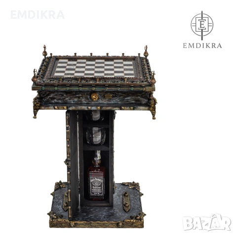 Маса за шах RELIC - Pedestal, снимка 3 - Шах и табла - 54901399