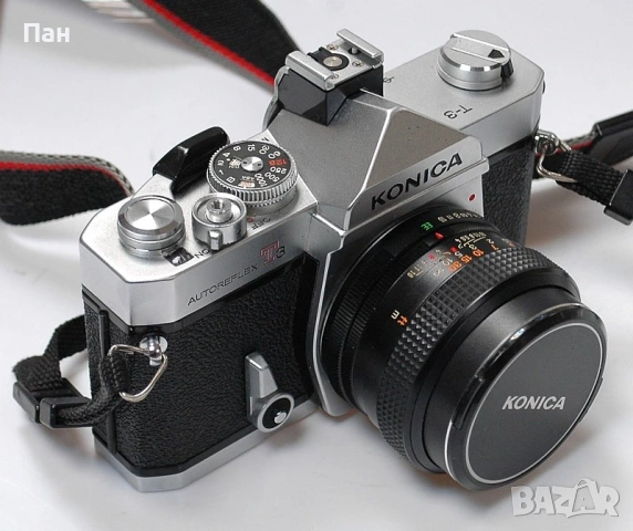 Фотоапарат Konica T3 + обектив Hexanon AR 50/1.4, снимка 6 - Фотоапарати - 54267188