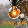 000004 LED светеща гирлянда  5м или 10м с крушки G40, снимка 3