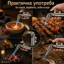 Мини газова горелка пиезо запалване кухненска запалка газ сладкарска, снимка 2