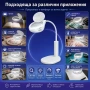 Професионална настолна увеличителна лед лупа за шиене на гоблени четене бродиране с LED осветление, снимка 3
