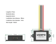 ANIMABG Понижаващ DC/DC конвертор от 15V - 80V на 12V, 3А, снимка 4